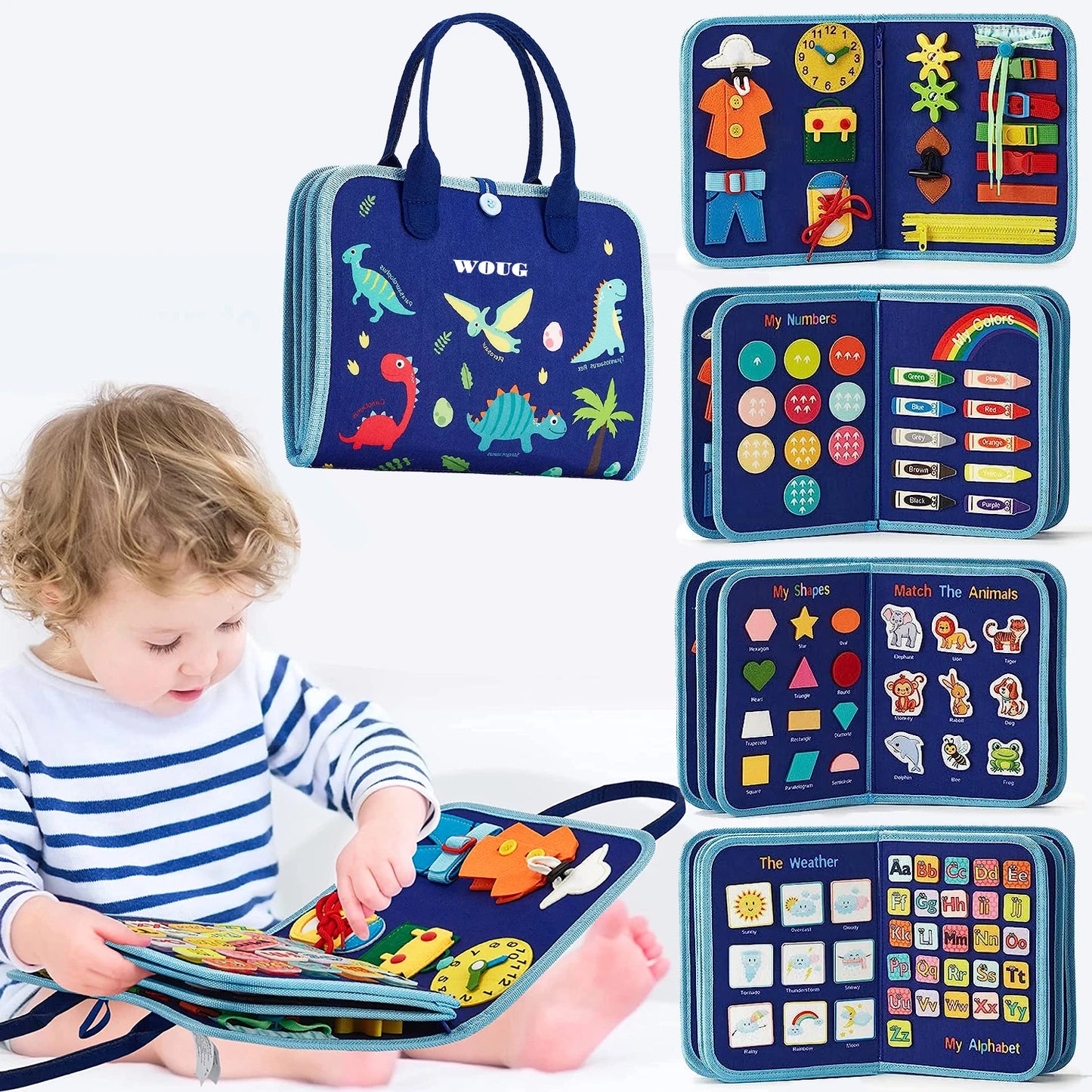 The Tilly&Toys™ - Toddler Busy Board Montessori