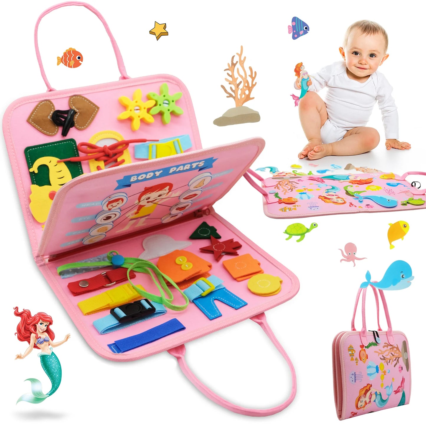 The Tilly&Toys™ - Toddler Busy Board Montessori