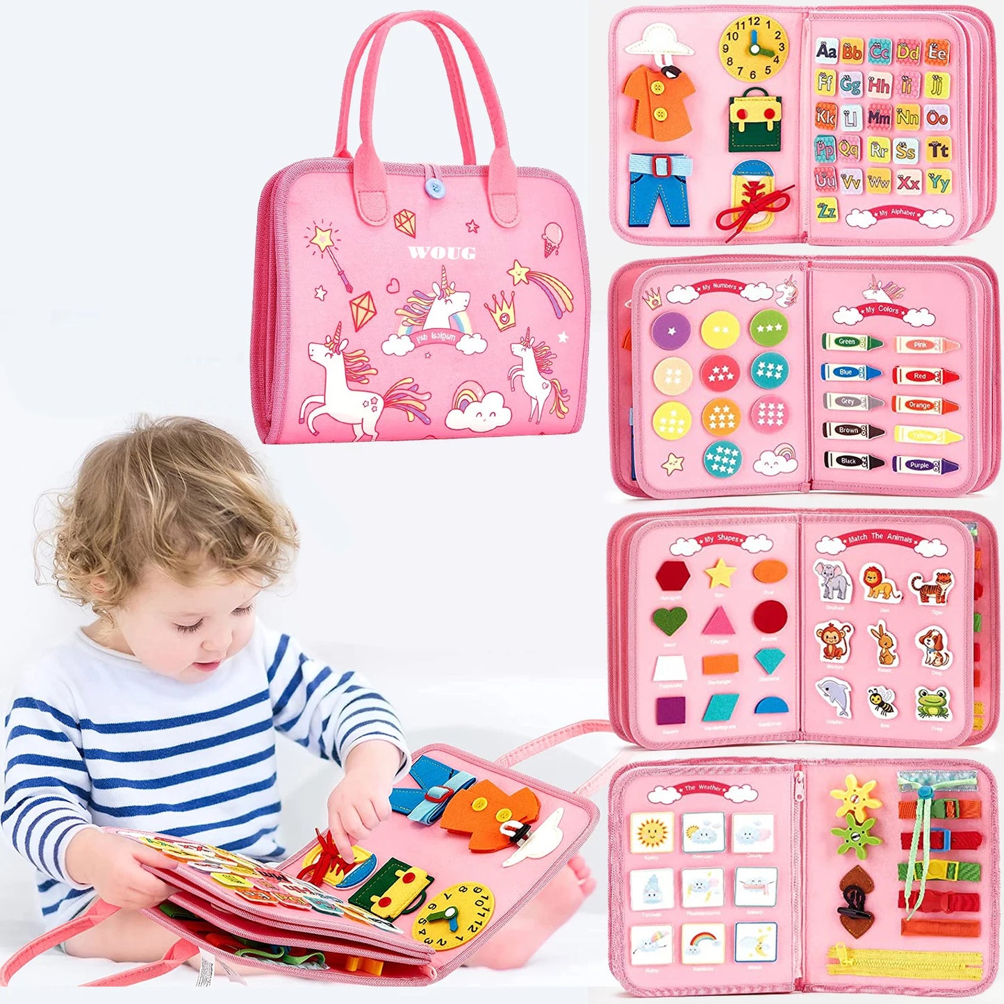 The Tilly&Toys™ - Toddler Busy Board Montessori